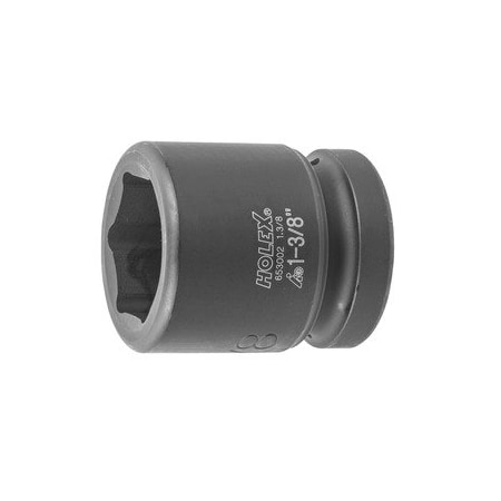 Holex Impact Socket, 1 inch Drive, 6 pt, 1-3/8 inch 653002 1.3/8